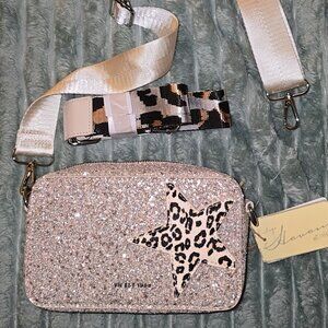 Vintage Havana mini meme crossbody bag w/Star